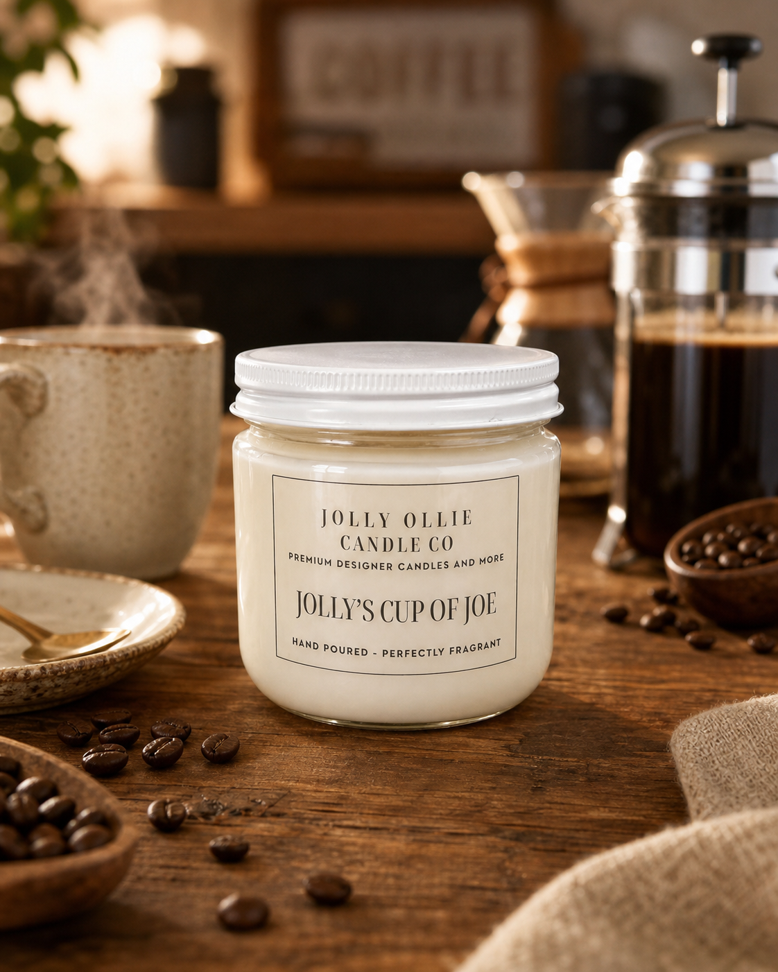 Jolly's Cup of Joe 8 oz Soy Candle