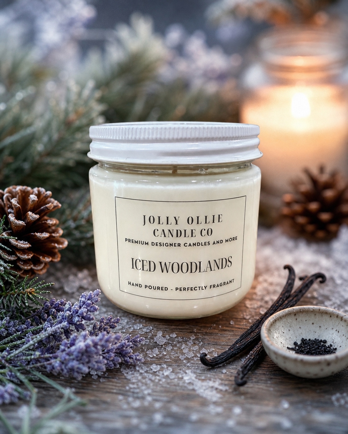 Iced Woodlands 8 oz Soy Candle