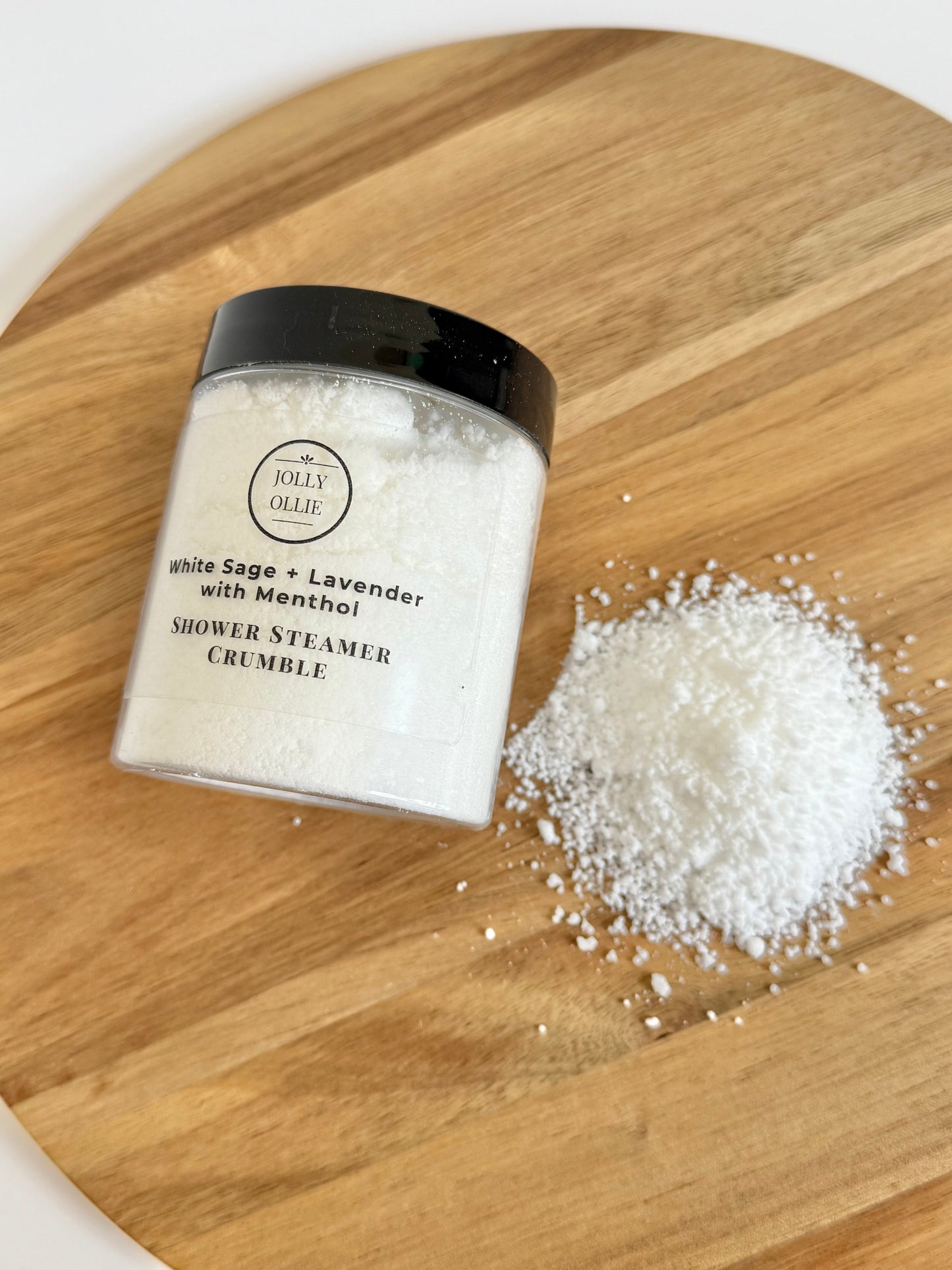 White Sage + Lavender Shower Steamer Cruble