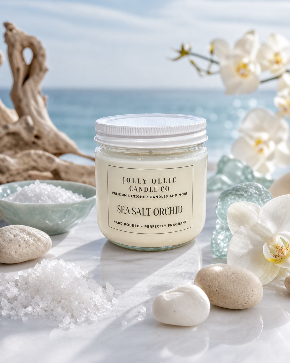 Sea Salt Orchid 8 oz Soy Candle