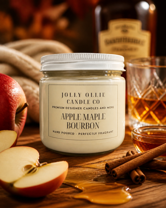 Apple Maple Bourbon 8 oz Soy Candle