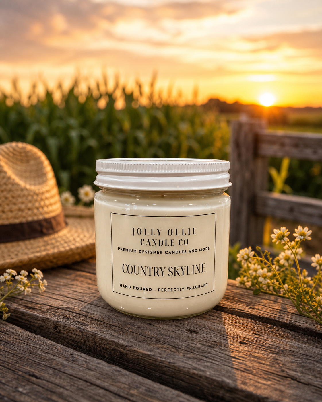 Country Skyline 8 oz Soy Candle