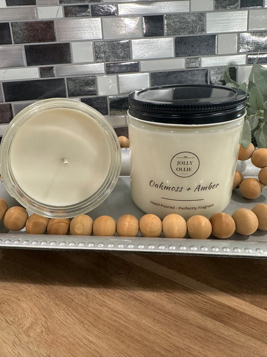 Oakmoss + Amber 13 oz Candle