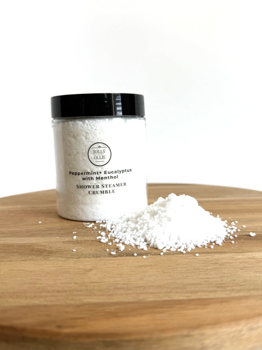Peppermint + Eucalyptus Shower Steamer Crumble