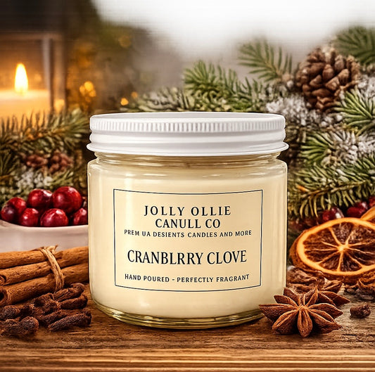 Cranberry Clove 8 oz Soy Candle