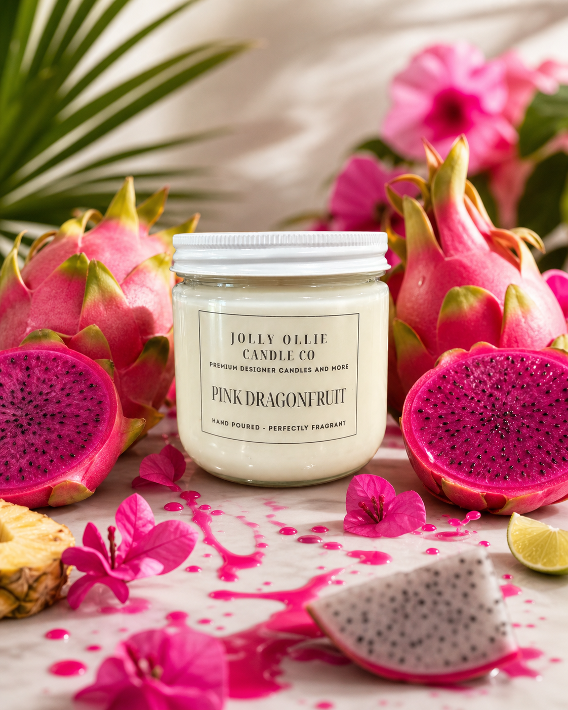 Pink Dragonfruit 8 oz Soy Candle